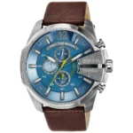 original-dz4281-diesel-men-watch-mega-chief-blue-dial-brown-leather-strap-water-resistence-egypt