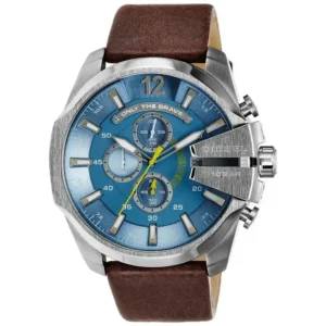 original-dz4281-diesel-men-watch-mega-chief-blue-dial-brown-leather-strap-water-resistence-egypt