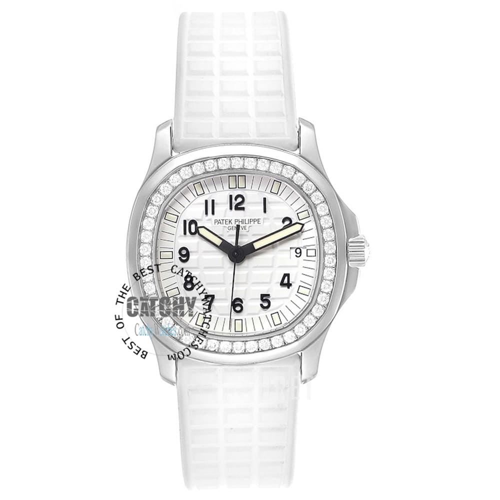 patek-philippe-aquanaut-women-white-dial-rubber-strap-diamond-silver-case-egypt