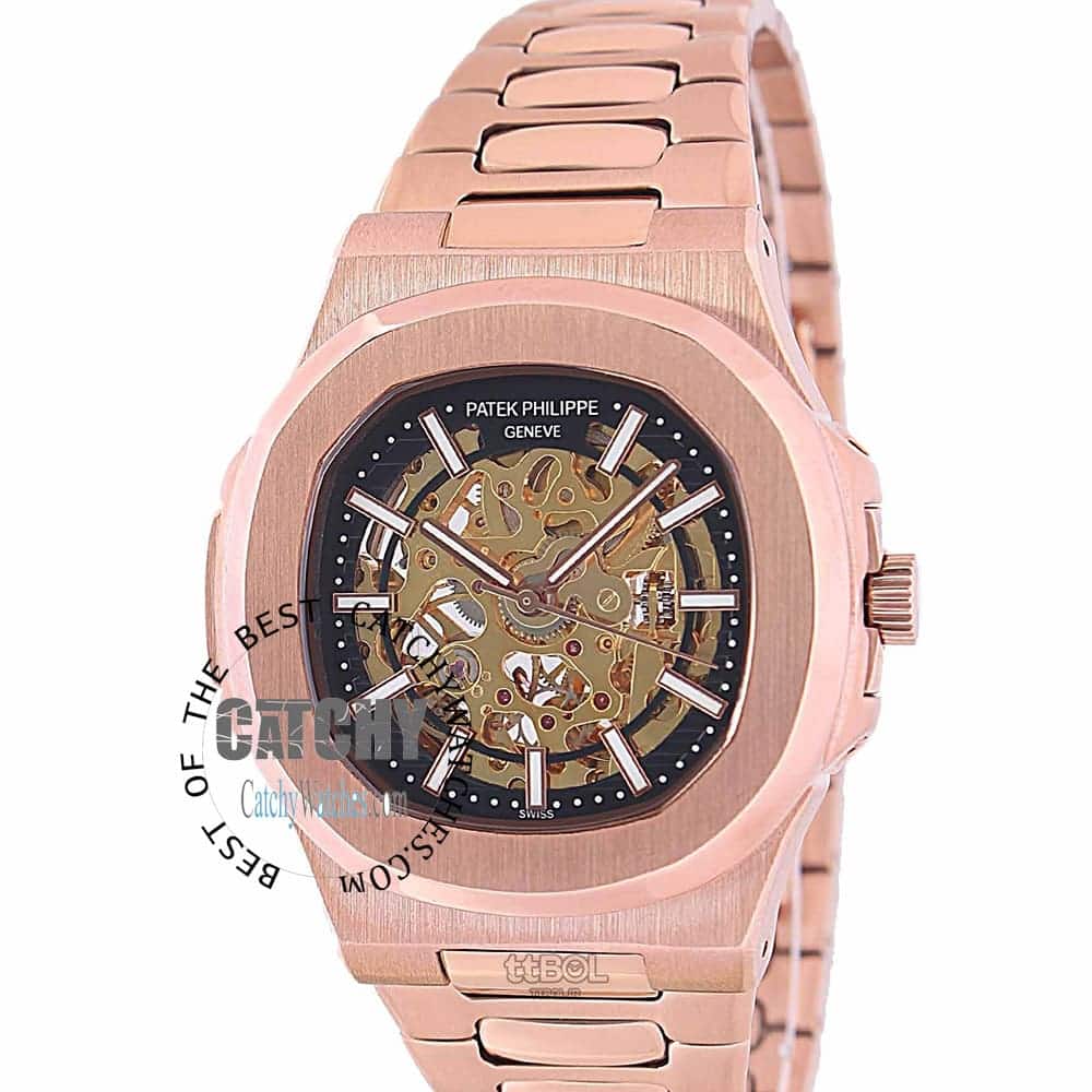 patek-philippe-geneve-watch-metal-strap-automatic-rose-gold-dial-men-egypt