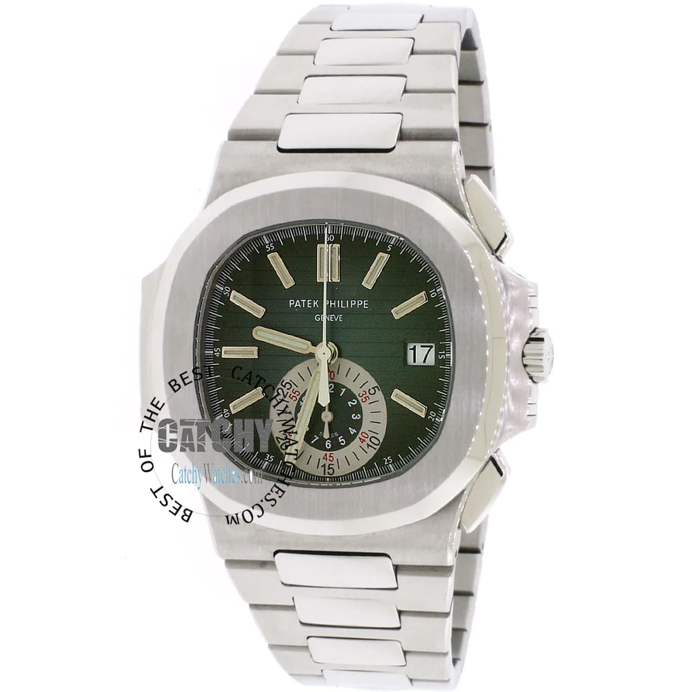 patek-philippe-men-watch-automaic-green-dial-silver-metal-strap-egypt