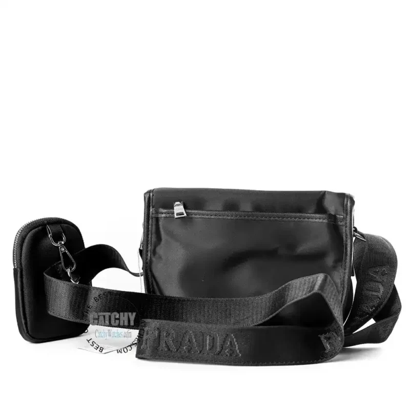 Prada Cross Re-Nylon And Saffiano Messenger Bag - Image 4