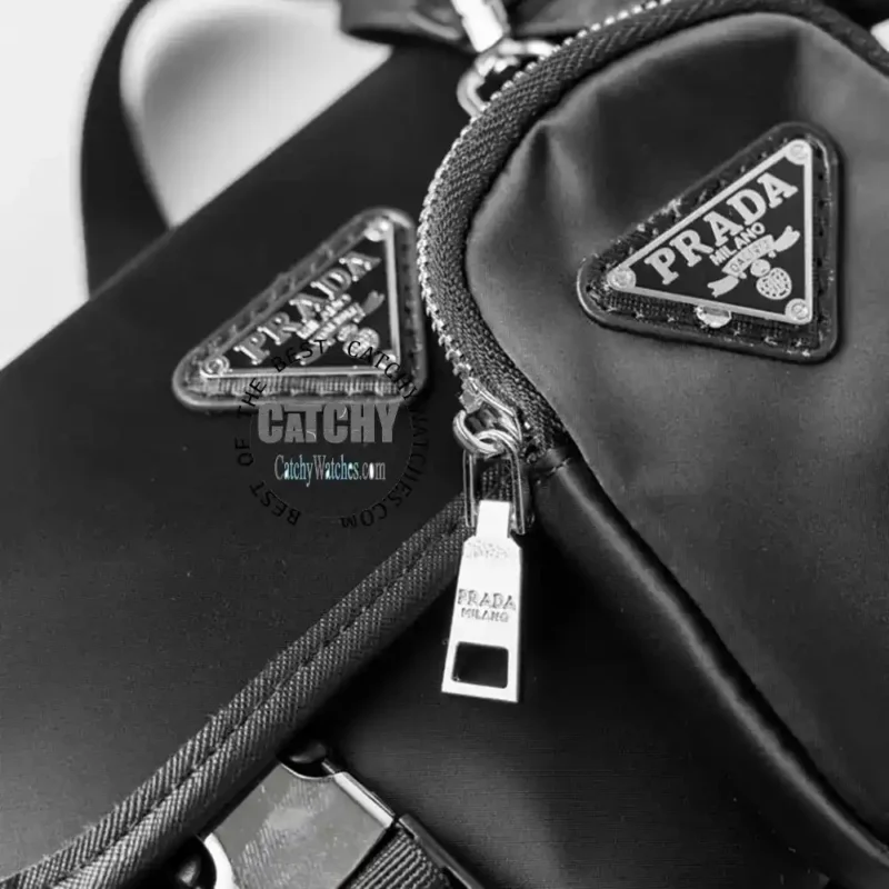 Prada Cross Re-Nylon And Saffiano Messenger Bag - Image 5