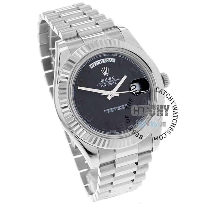 Rolex Day-Date II Silver Men's Watch Egypt - Image 2