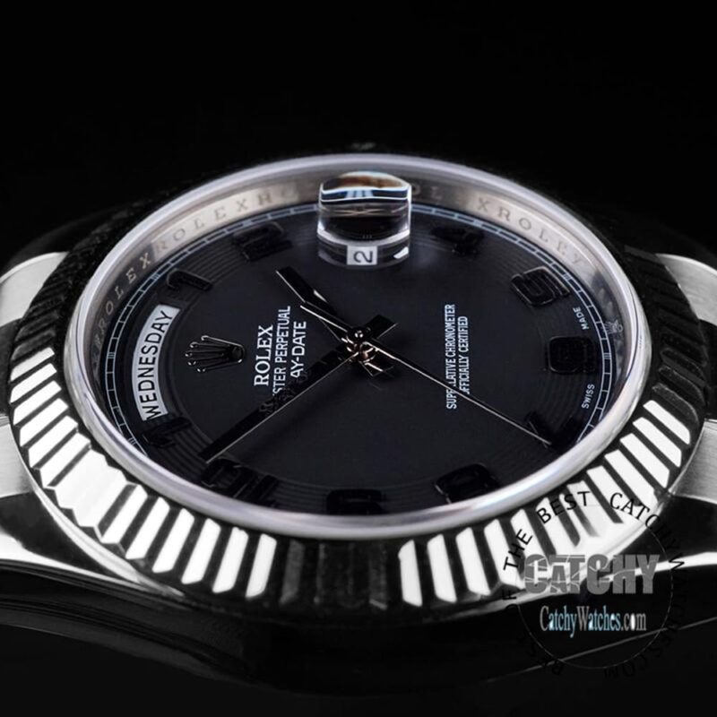 Rolex Day-Date II Silver Men's Watch Egypt - Image 3