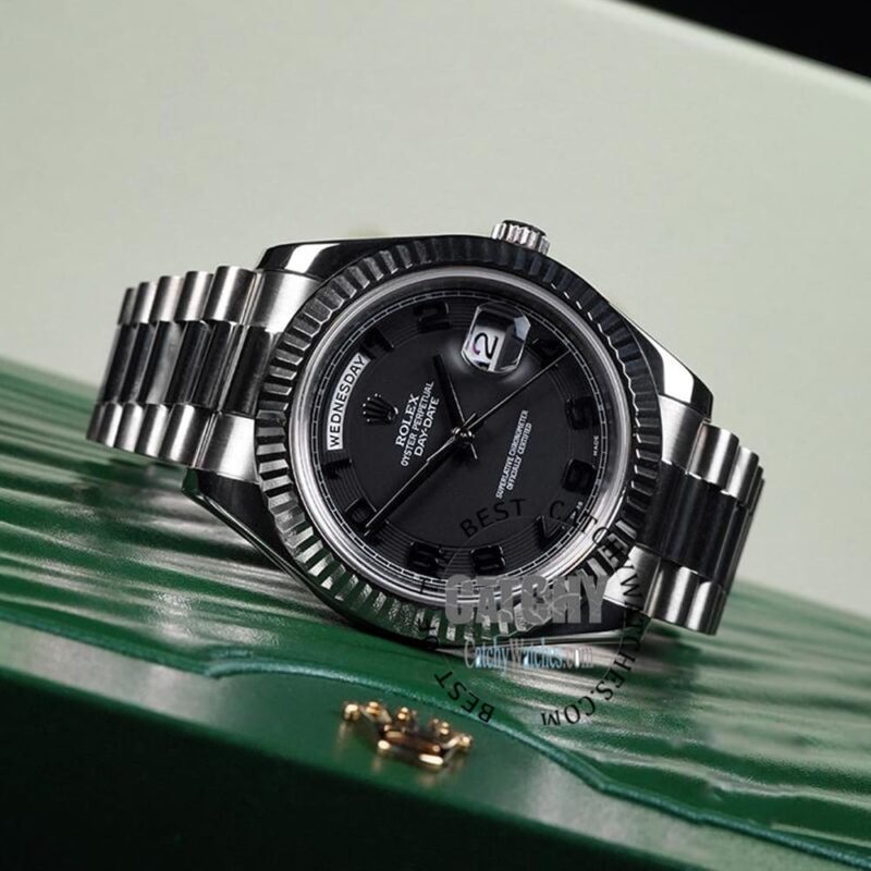 Rolex Day-Date II Silver Men's Watch Egypt - Image 6