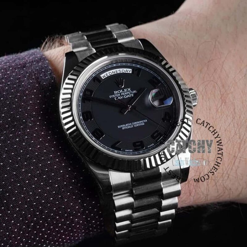 Rolex Day-Date II Silver Men's Watch Egypt - Image 7