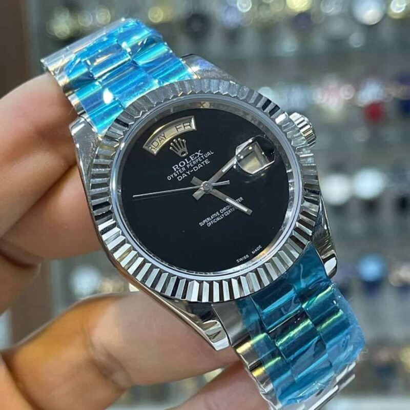 Rolex Day-Date II Silver Men's Watch Egypt - Image 9
