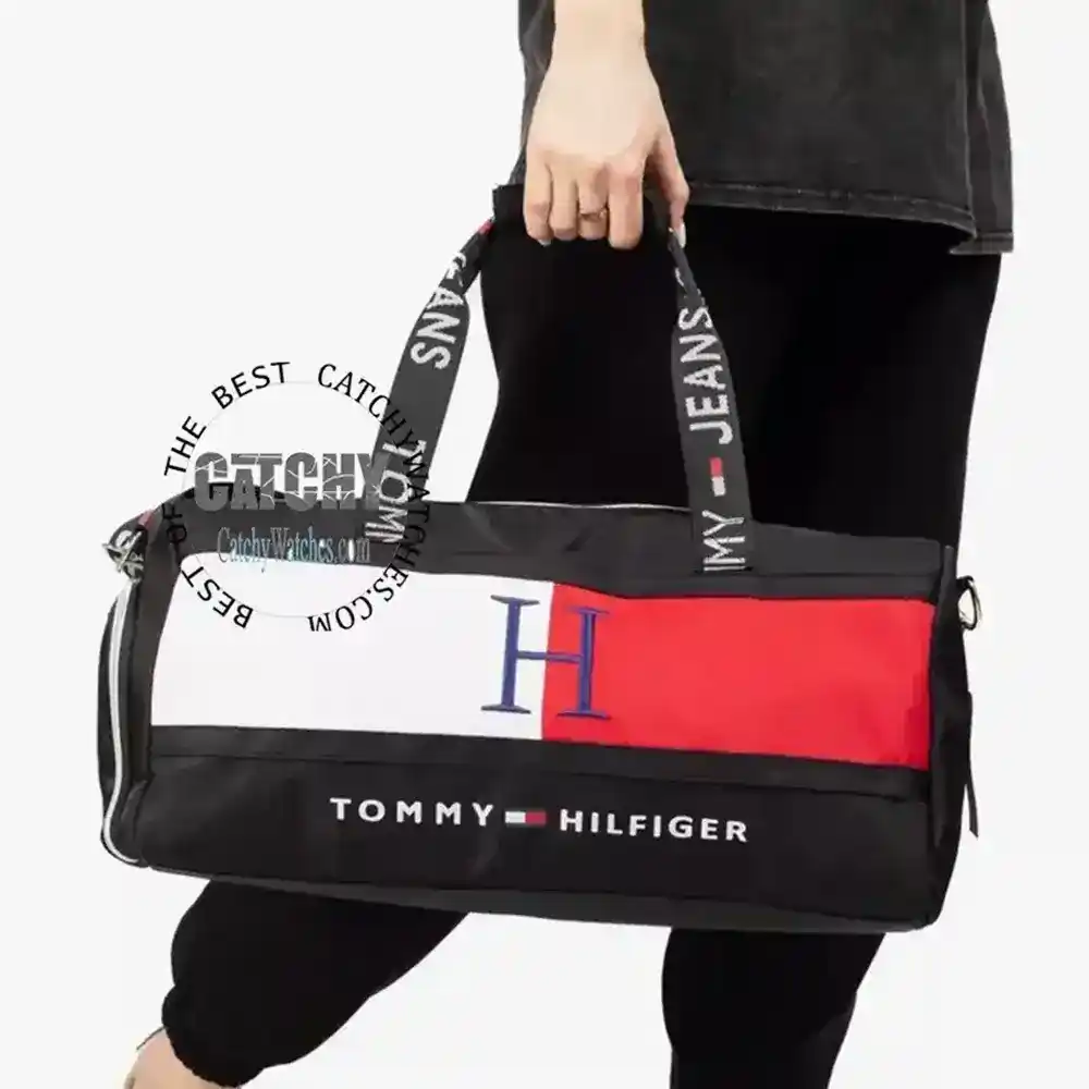 Tommy Hilfiger Black Gym Bag Duffle Egypt Catchy Watches