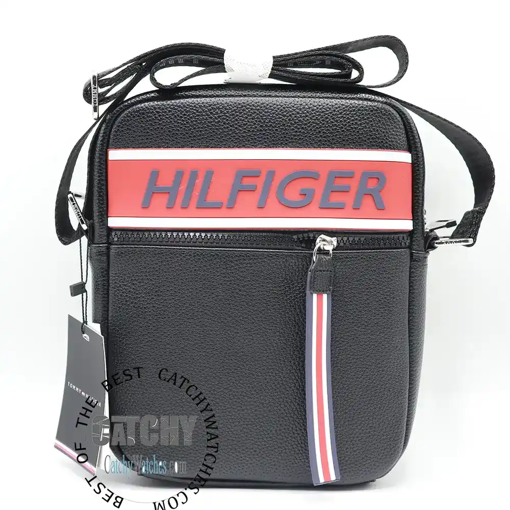 Tommy Hilfiger Black Crossbody Shoulder Bag Catchy Watches