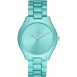 original-mk4525-michael-kors-watch-women-blue-Turquoise-dial-metal-strap-runway-slim-egypt