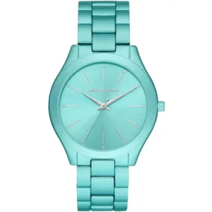 original-mk4525-michael-kors-watch-women-blue-Turquoise-dial-metal-strap-runway-slim-egypt
