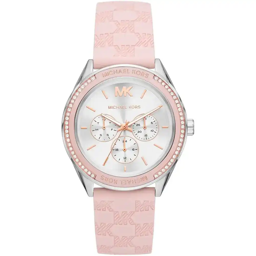 original-mk7268-michael-kors-watch-women-silver-dial-rubber-pink-strap-jessa-egypt