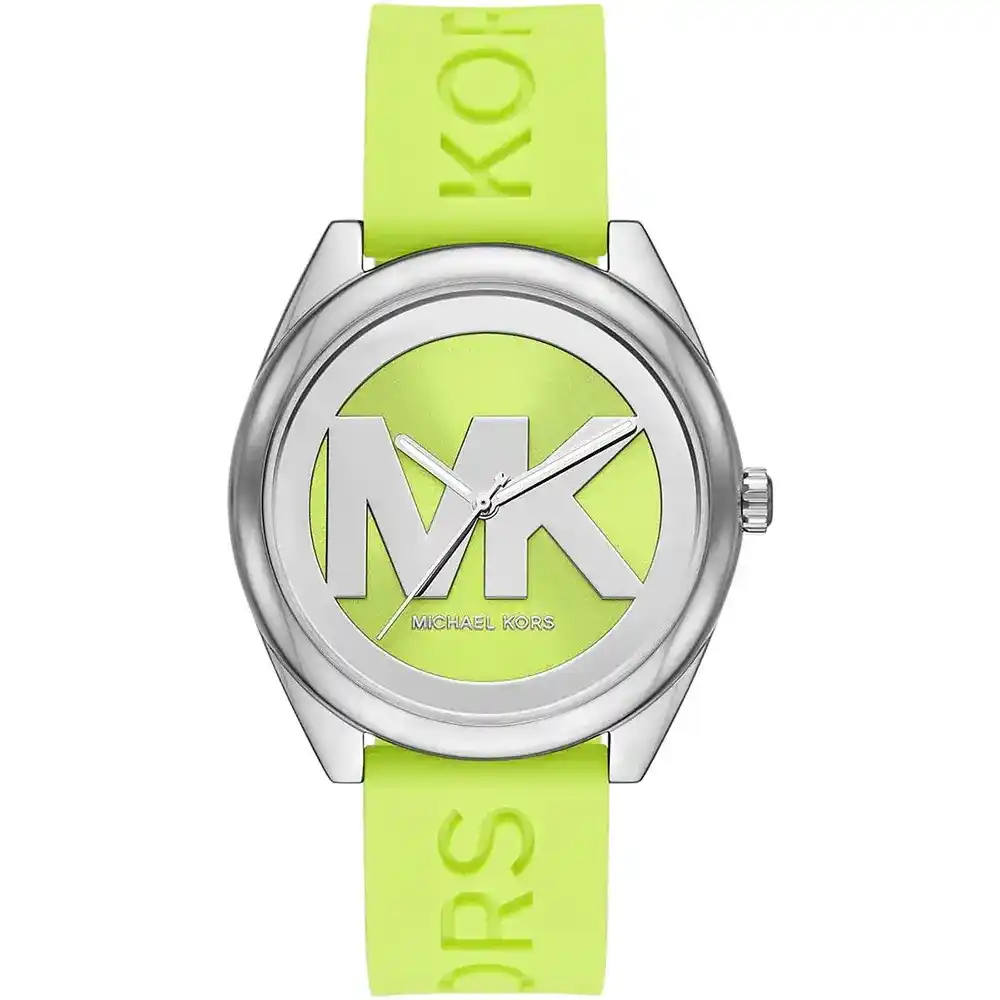 original-mk7351-michael-kors-watch-women-mk-logo-green-dial-rubber-strap-egypt