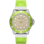 original-mk7360-michael-kors-watch-women-crystals-silver-dial-rubber-green-strap-egypt