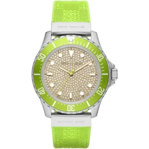original-mk7360-michael-kors-watch-women-crystals-silver-dial-rubber-green-strap-egypt