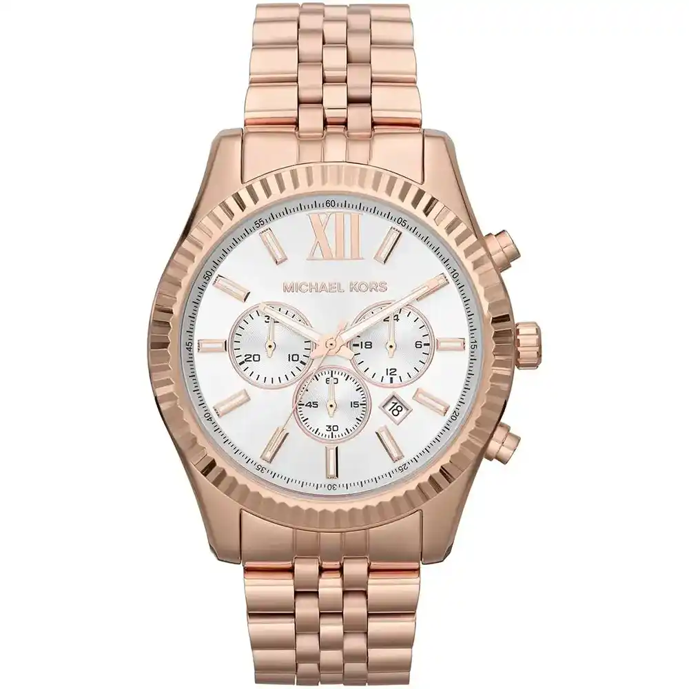 original-mk8313-michael-kors-watch-unisex-silver-dial-metal-rose-gold-strap-lexington-egypt