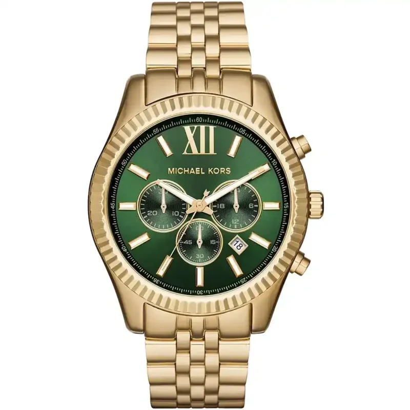 original-mk8446-michael-kors-watch-men-green-dial-metal-gold-strap-egypt