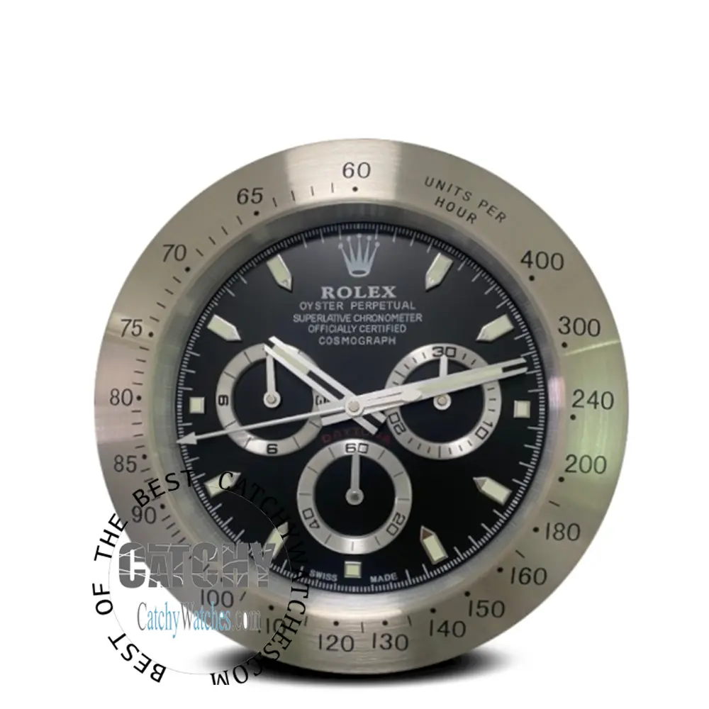 rolex-wall-clock-daytona-to-company-houses-black-dial-color-silver-case-egypt