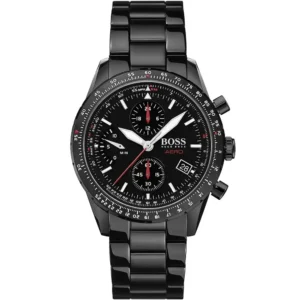 1513771-original-hugo-boss-watch-aero-men-black-dial-metal-stainless-strap-quartz-battery-analog-chronograph-egypt