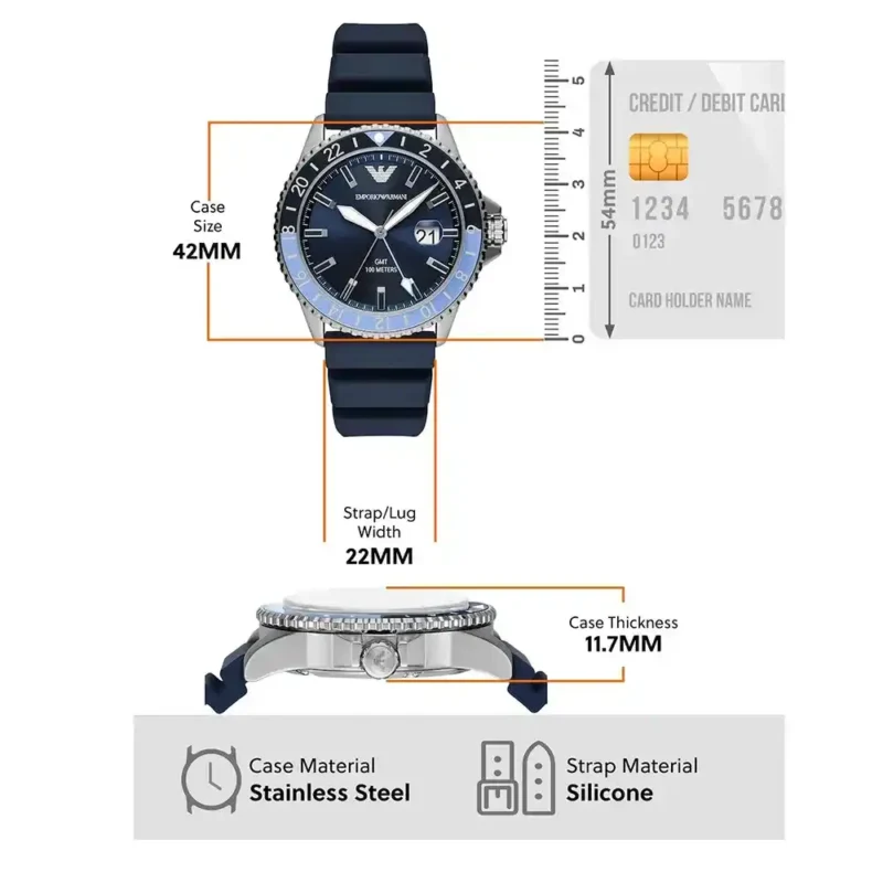 Emporio Armani Men Watch Diver AR11592 - Image 8