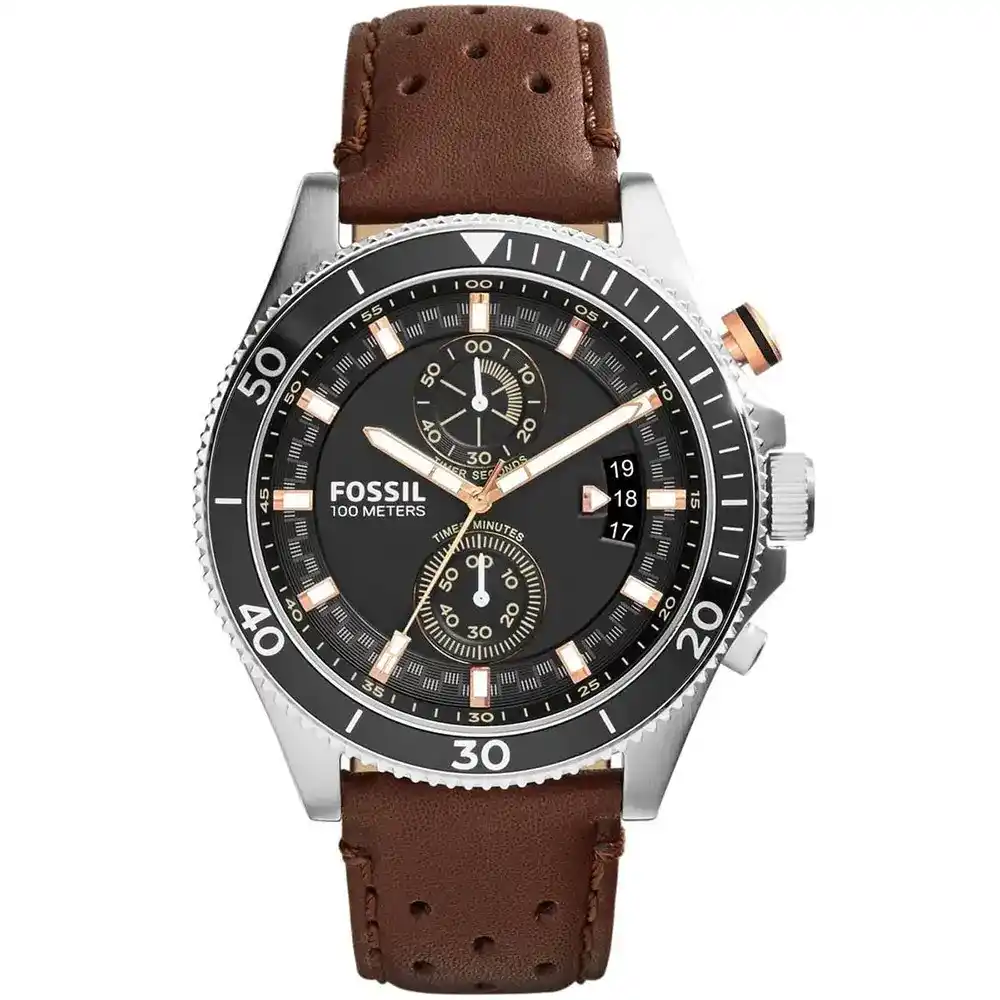 ch2944-original-fossil-watch-men-brown-leather-black-dial-wakefield-egypt