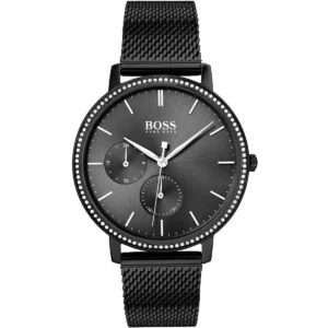 1502521-original-hugo-boss-watch-women-crystals-black-dial-metal-stainless-mesh-strap-quartz-battery-analog-three-hand-infinity-egypt