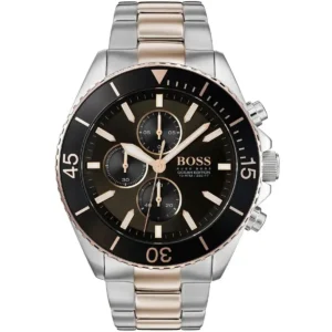 1513705-original-hugo-boss-men-watch-grey-dial-silver-rose-gold-metal-strap-egypt