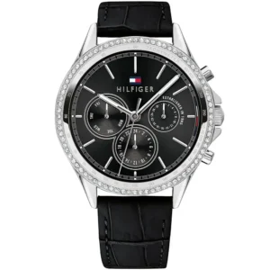 1781981-tommy-hilfiger-watch-women-black-dial-leather-strap-quartz-battery-analog-monthly-weekly-date-crystals-ari-egypt