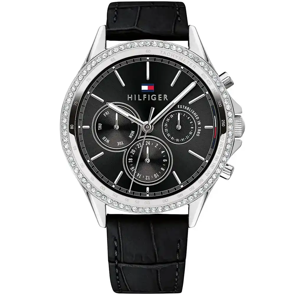 1781981-tommy-hilfiger-watch-women-black-dial-leather-strap-quartz-battery-analog-monthly-weekly-date-crystals-ari-egypt