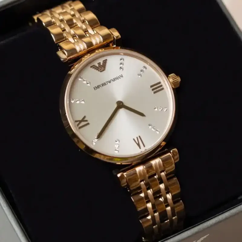 Emporio Armani Ladies Watch Gianni T-Bar AR11059 - Image 10