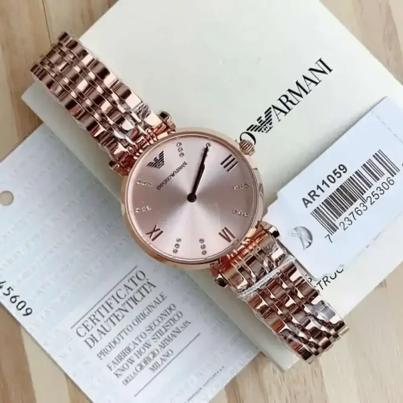 Emporio Armani Ladies Watch Gianni T-Bar AR11059 - Image 6