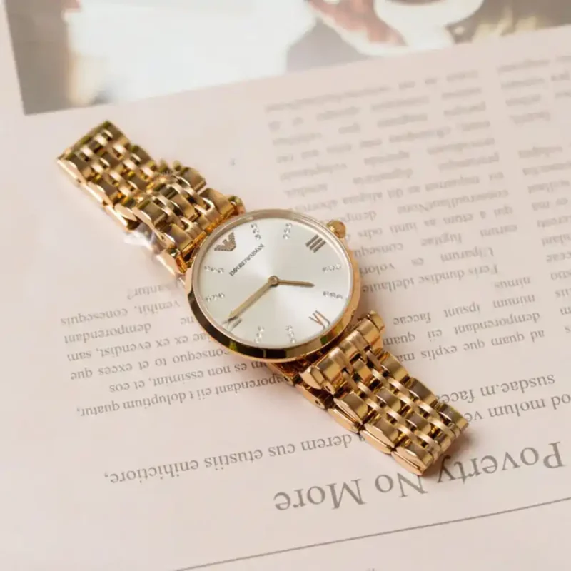 Emporio Armani Ladies Watch Gianni T-Bar AR11059 - Image 8