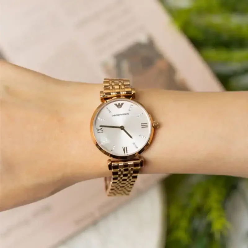 Emporio Armani Ladies Watch Gianni T-Bar AR11059 - Image 9
