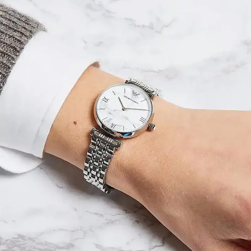 Emporio Armani Ladies Watch Gianni T-Bar AR11170 - Image 10