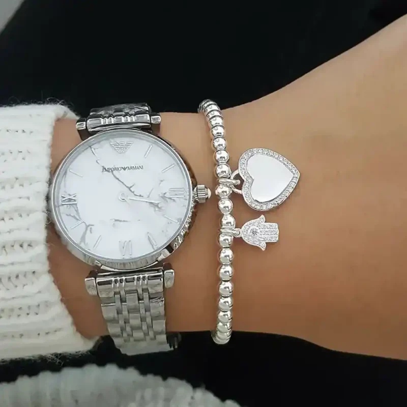 Emporio Armani Ladies Watch Gianni T-Bar AR11170 - Image 9