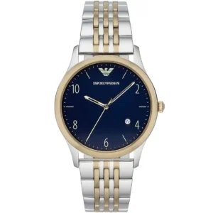 ar1868-emporio-armani-watch-men-blue-dial-stainless-steel-metal-silver-gold-strap-quartz-battery-analog-beta-large-original-egypt