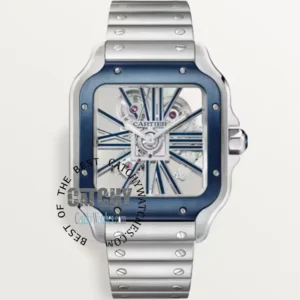 cartier-de-santos-men-watch-blue-skeleton-silver-metal-strap-automatic-egypt-for-men