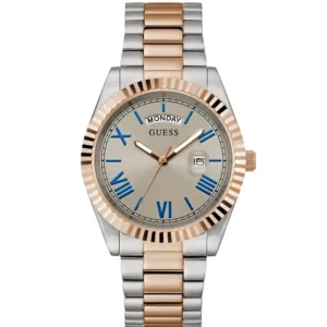 gw0265g13-origianl-guess-men-watch-grey-dial-silver-rose-gold-metal-strap-in-egypt