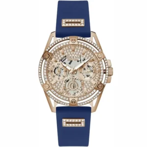 gw0536l5-original- guess-watch-women-rose-gold-dial-rubber-blue-strap-quartz-battery-analog-crystals-queen-egypt