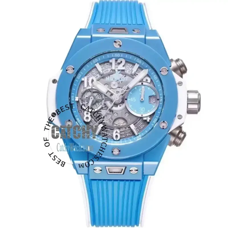 hublot-men-women-watch-big-bang-sky-blue-rubber-strap-automatic-mirror-original-first-high-copy-egypt
