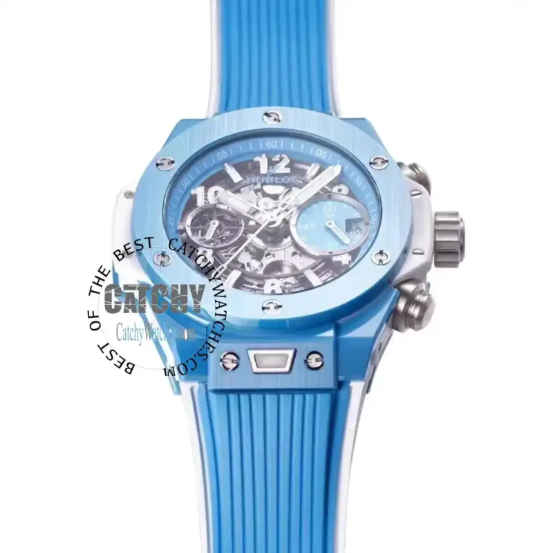 Hublot Watch Big Bang Sky Blue Ceramic Unisex - Image 2