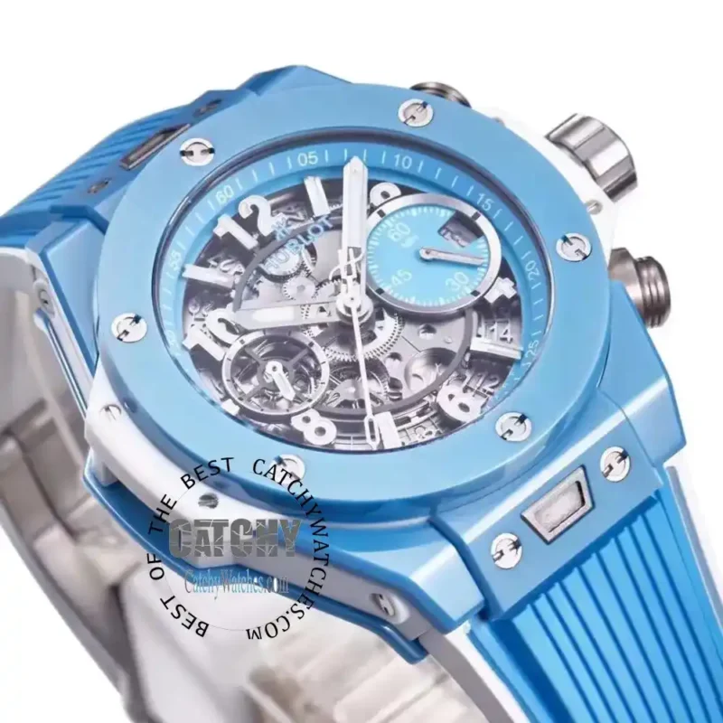 Hublot Watch Big Bang Sky Blue Ceramic Unisex - Image 7