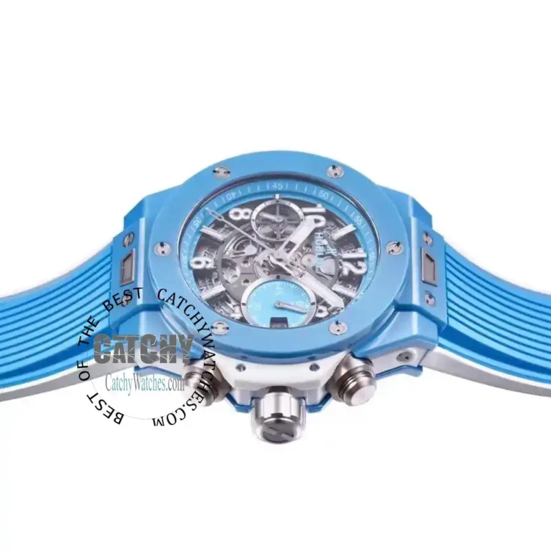 Hublot Watch Big Bang Sky Blue Ceramic Unisex - Image 8
