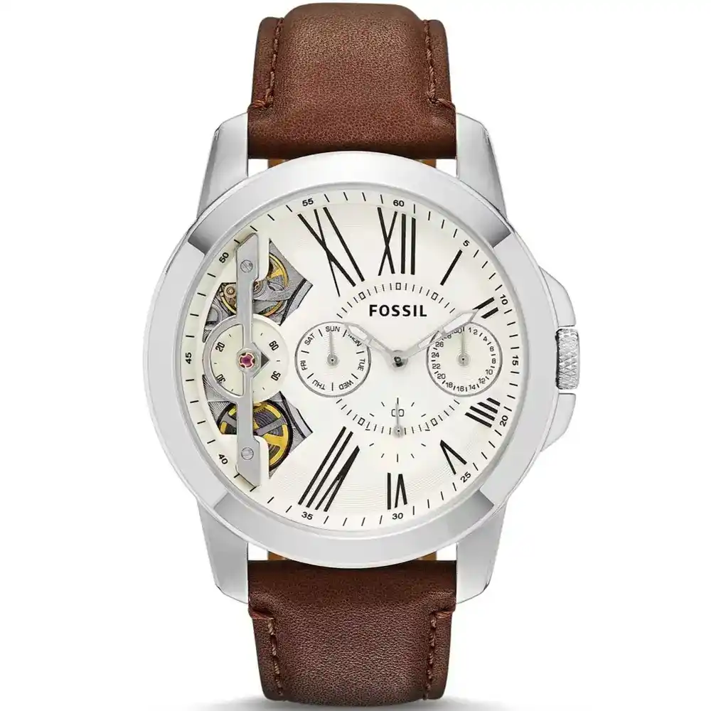 me1144-original-fossil-automatic-men-watch-white-dial-brown-genuine-leather-strap-egypt