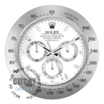 rolex-wall-clock-daytona-white-dial-silver-band-in-egypt