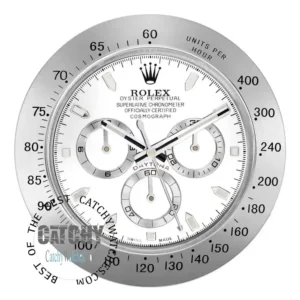 rolex-wall-clock-daytona-white-dial-silver-band-in-egypt
