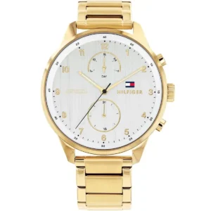 1791576-original-tommy-hilfiger-watch-water-resistant-men-white-dial-metal-gold-strap-battery-chase-egypt