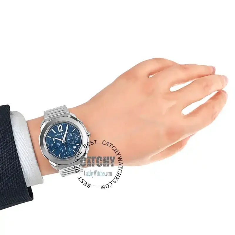 Bvlgari Octo Roma Automatic Blue Watch Egypt - Image 4