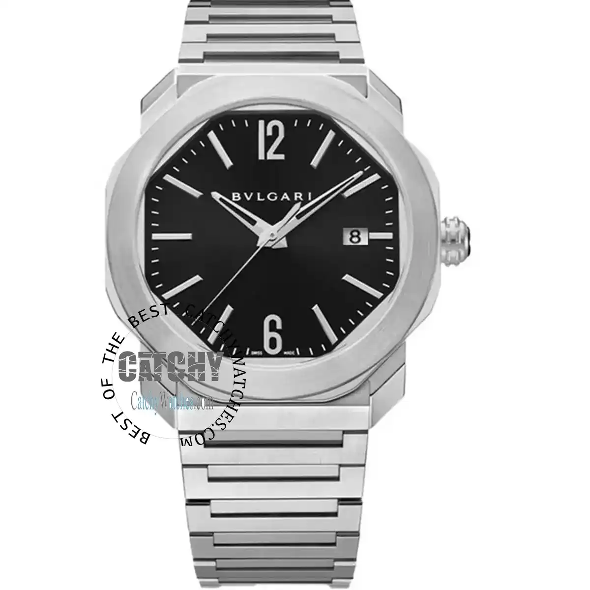 bvlgari-octo-roma-men-watch-battery-automatic-black-dial-silver-metal-strap-egypt-new-models-2025